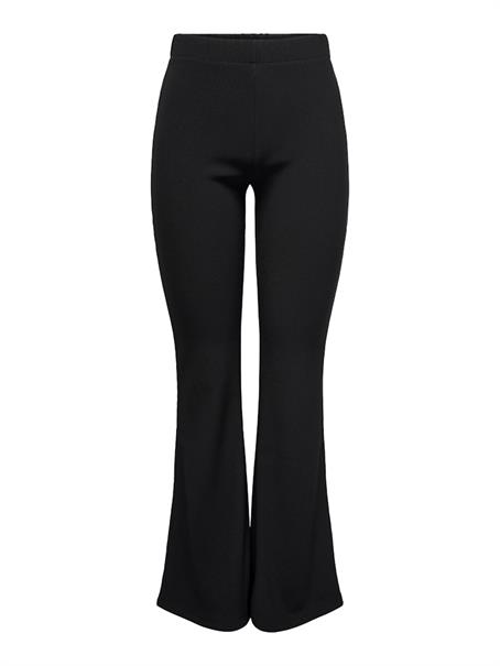 ONLFEVER RIB FLARED PANTS JRS black