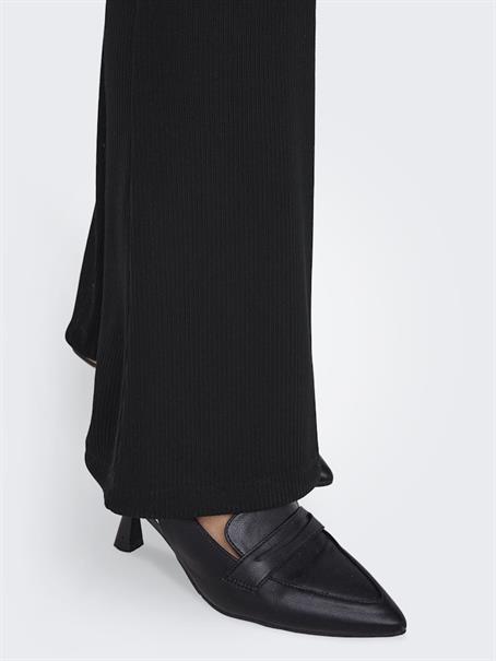 ONLFEVER RIB FLARED PANTS JRS black