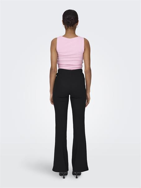 ONLFEVER RIB FLARED PANTS JRS black