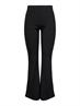 ONLFEVER RIB FLARED PANTS JRS black