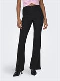 ONLFEVER RIB FLARED PANTS JRS NOOS black