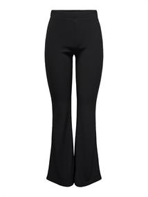 ONLFEVER RIB FLARED PANTS JRS NOOS black