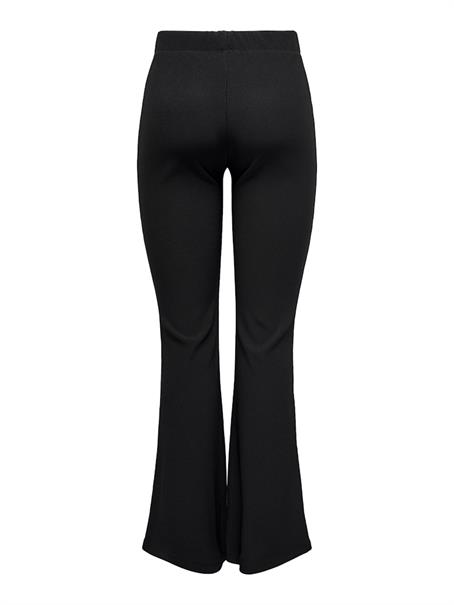 ONLFEVER RIB FLARED PANTS JRS NOOS black