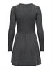 ONLFIA LS CABLE DRESS CS KNT dark grey melange