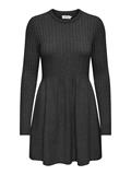ONLFIA LS CABLE DRESS CS KNT dark grey melange
