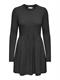 ONLFIA LS CABLE DRESS CS KNT dark grey melange