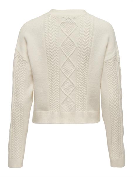 ONLFIA LS STRING CARDIGAN KNT NOOS whitecap gray