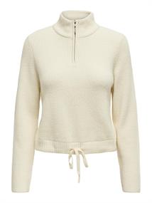ONLFIA LS ZIP HIGHNECK KNT whitecap gray-melange