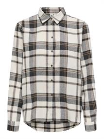 ONLFIE LS REG CHECK SHIRT WVN CS black