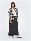 ONLFIE LS REG CHECK SHIRT WVN CS ecru