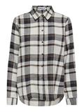 ONLFIE LS REG CHECK SHIRT WVN ecru