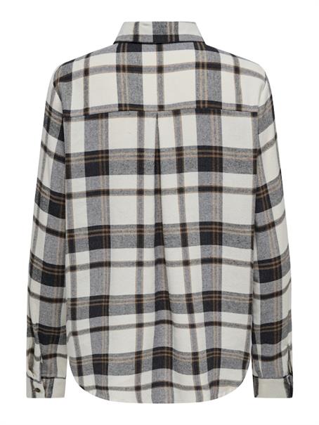 ONLFIE LS REG CHECK SHIRT WVN ecru