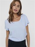 ONLFIRST ONE LIFE SS SOLID TOP WVN cashmere blue