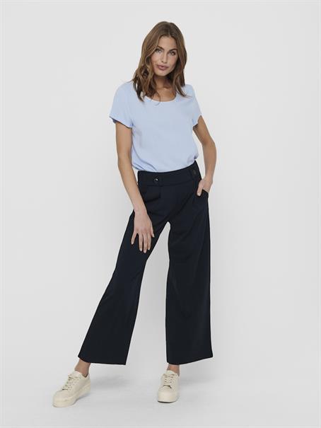 ONLFIRST ONE LIFE SS SOLID TOP WVN cashmere blue