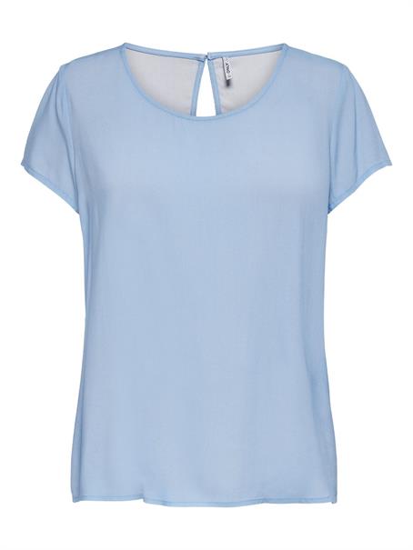 ONLFIRST ONE LIFE SS SOLID TOP WVN cashmere blue