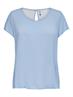 ONLFIRST ONE LIFE SS SOLID TOP WVN cashmere blue