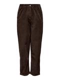 ONLFLORA MW ELA CORD CAROT PANT PNT NOOS chocolate brown