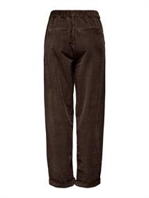 ONLFLORA MW ELA CORD CAROT PANT PNT NOOS chocolate brown