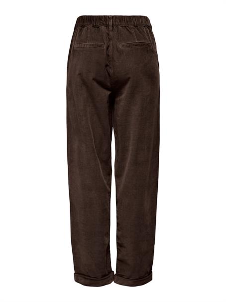 ONLFLORA MW ELA CORD CAROT PANT PNT NOOS chocolate brown