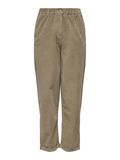ONLFLORA MW ELA CORD CAROT PANT PNT NOOS weathered teak1