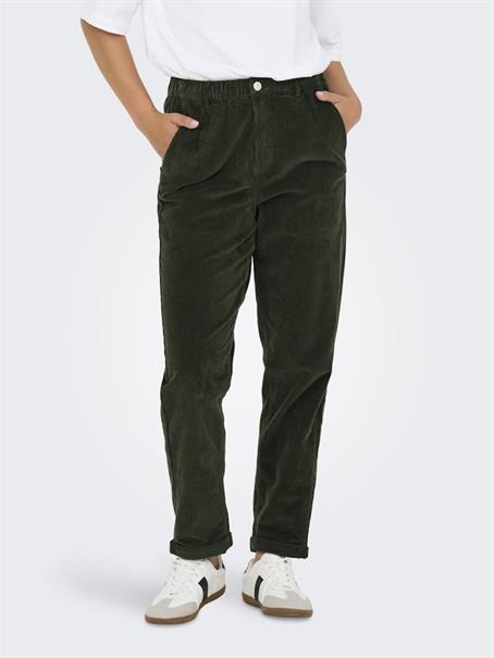 ONLFLORA MW ELA CORD CARROT PANT PNT rosin