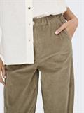 ONLFLORA MW ELA CORD CARROT PANT PNT weathered teak