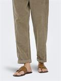 ONLFLORA MW ELA CORD CARROT PANT PNT weathered teak