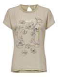 ONLFLORA REG S/S ART FOIL TOP BOX JRS white pepper