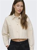 ONLFRANKIE LS CROPPED DNM JACKET PIM ecru
