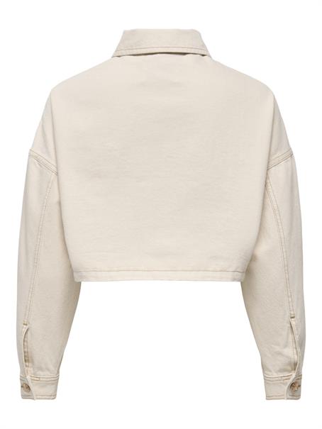ONLFRANKIE LS CROPPED DNM JACKET PIM ecru