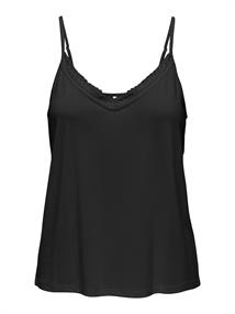 ONLFREE LIFE SINGLET LACE TOP JRS black