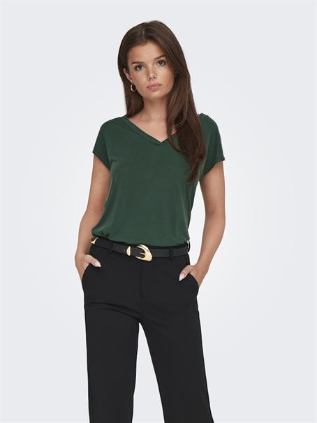 ONLFREE S/S MOD.V-NECK TOP JRS NOOS sycamore