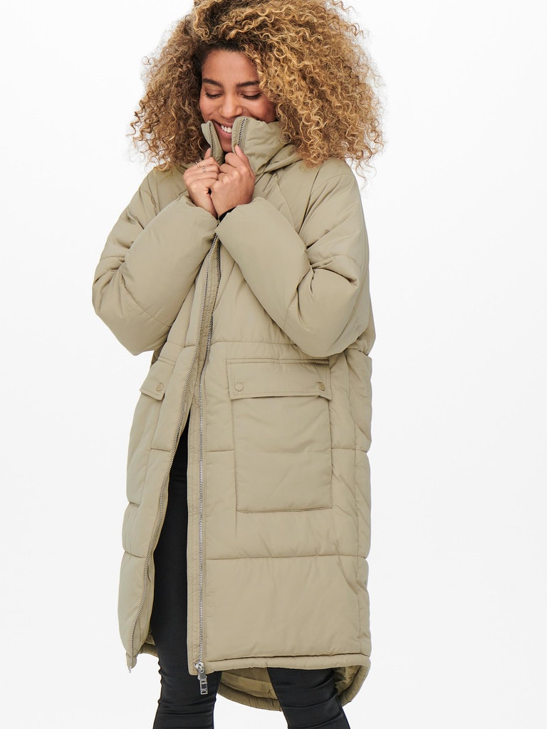 ONLY Damen Onlgabi Oversized Long Nylon Coat OTW Jacke ONLY Damen Onlgabi Oversized Long Nylon Coat OTW Jacke