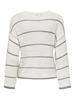 ONLGEENA 7/8 STRIPE O-NECK KNT NOOS cloud dancer1