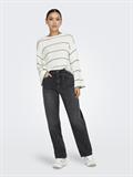 ONLGEENA 7/8 STRIPE O-NECK KNT NOOS cloud dancer1