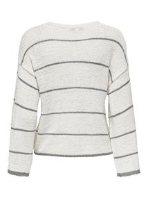 ONLGEENA 7/8 STRIPE O-NECK KNT NOOS cloud dancer1