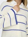 ONLGEENA 7/8 STRIPE O-NECK KNT NOOS cloud dancer2