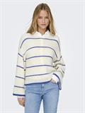 ONLGEENA 7/8 STRIPE O-NECK KNT NOOS cloud dancer2