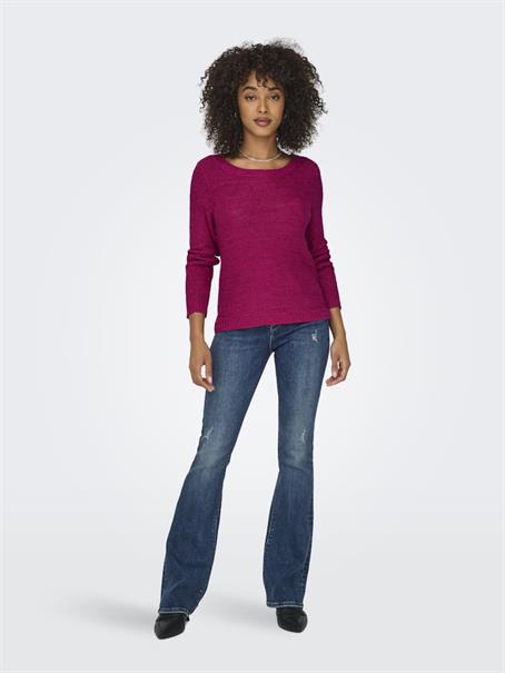 ONLGEENA XO L/S PULLOVER KNT NOOS granita