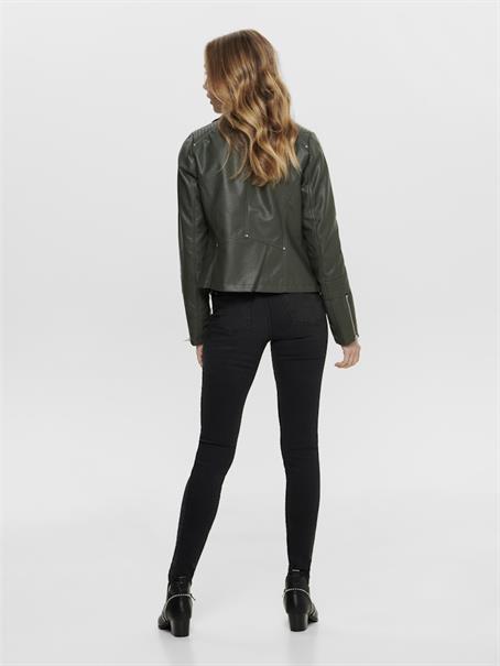 ONLGEMMA FAUX LEATHER BIKER OTW NOOS beluga