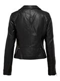 ONLGEMMA FAUX LEATHER BIKER OTW NOOS black