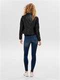ONLGEMMA FAUX LEATHER BIKER OTW NOOS black
