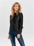 ONLGEMMA FAUX LEATHER BIKER OTW NOOS black