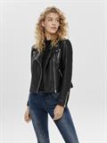 ONLGEMMA FAUX LEATHER BIKER OTW NOOS black