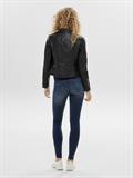 ONLGEMMA FAUX LEATHER BIKER OTW NOOS black