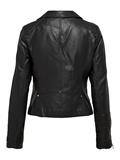 ONLGEMMA FAUX LEATHER BIKER OTW NOOS black