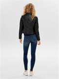 ONLGEMMA FAUX LEATHER BIKER OTW NOOS black