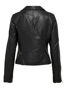ONLGEMMA FAUX LEATHER BIKER OTW NOOS black