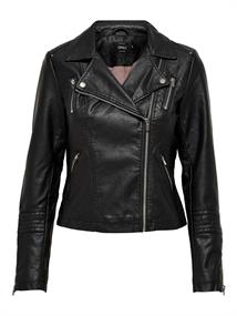 ONLGEMMA FAUX LEATHER BIKER OTW NOOS black