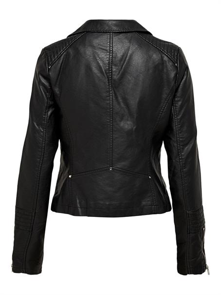ONLGEMMA FAUX LEATHER BIKER OTW NOOS black